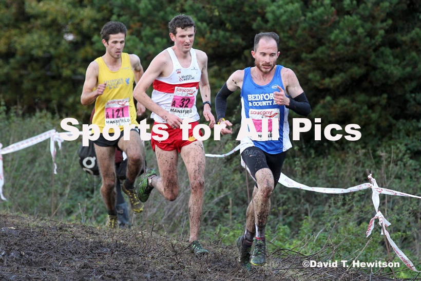 Senior men, National Cross Country Relay Champs., Berry Hill Park, Mansfield.  Photo: David T. Hewitson/Sports for All Pics